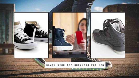 Black High Top Sneakers For Men